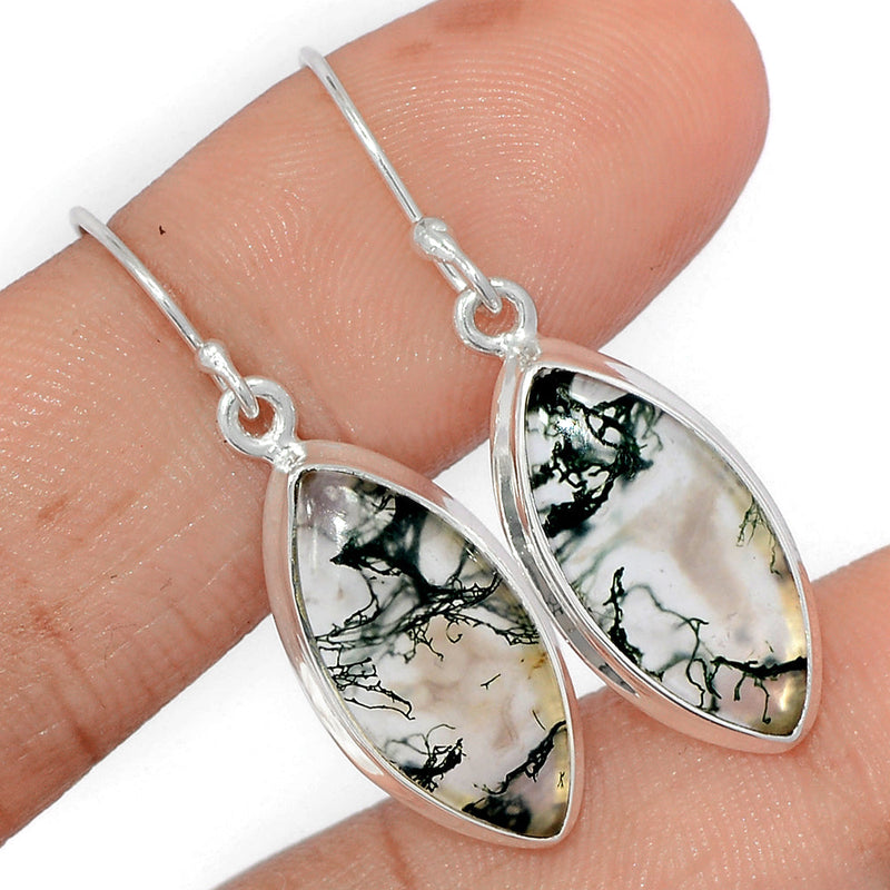 1.5" Moss Agate Earrings - MOSE1503