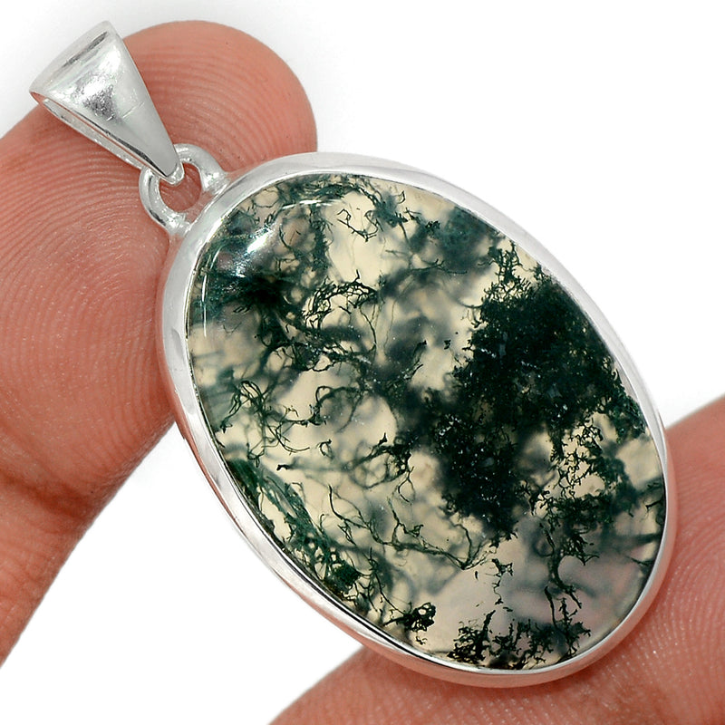 1.7" Moss Agate Pendants - MOSP1535