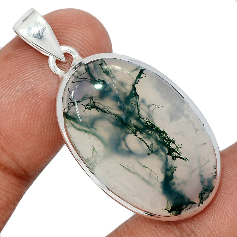 1.6" Moss Agate Pendants - MOSP1587