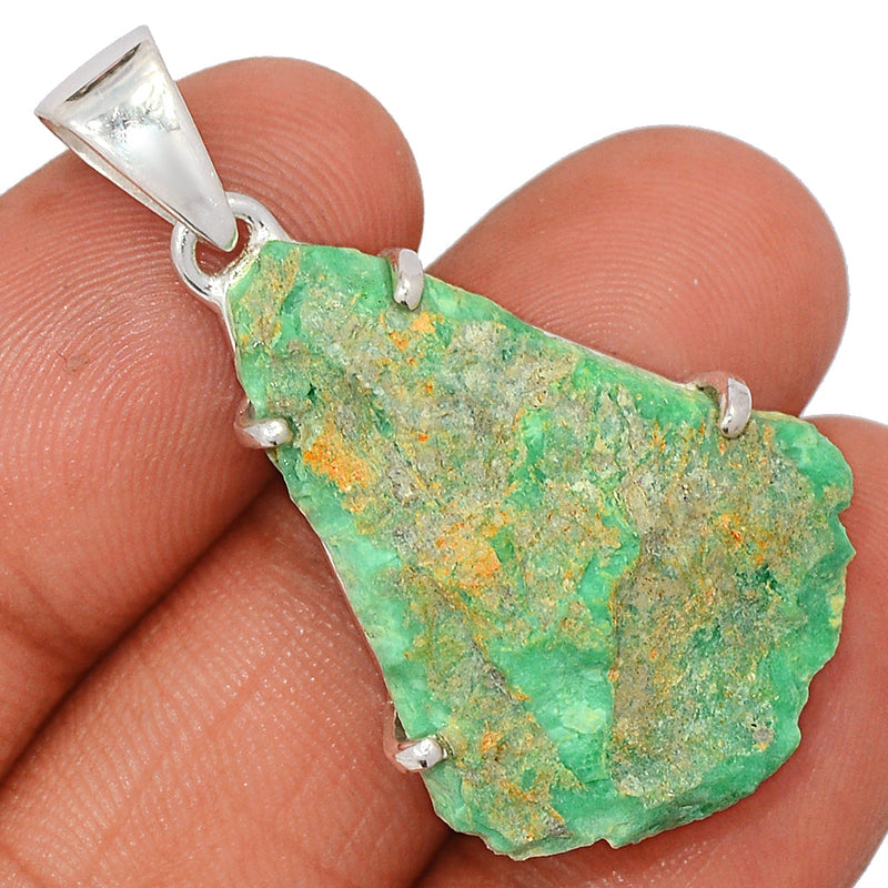 1.6" Number 8 Mine Turquoise Rough Pendants - N8MP3