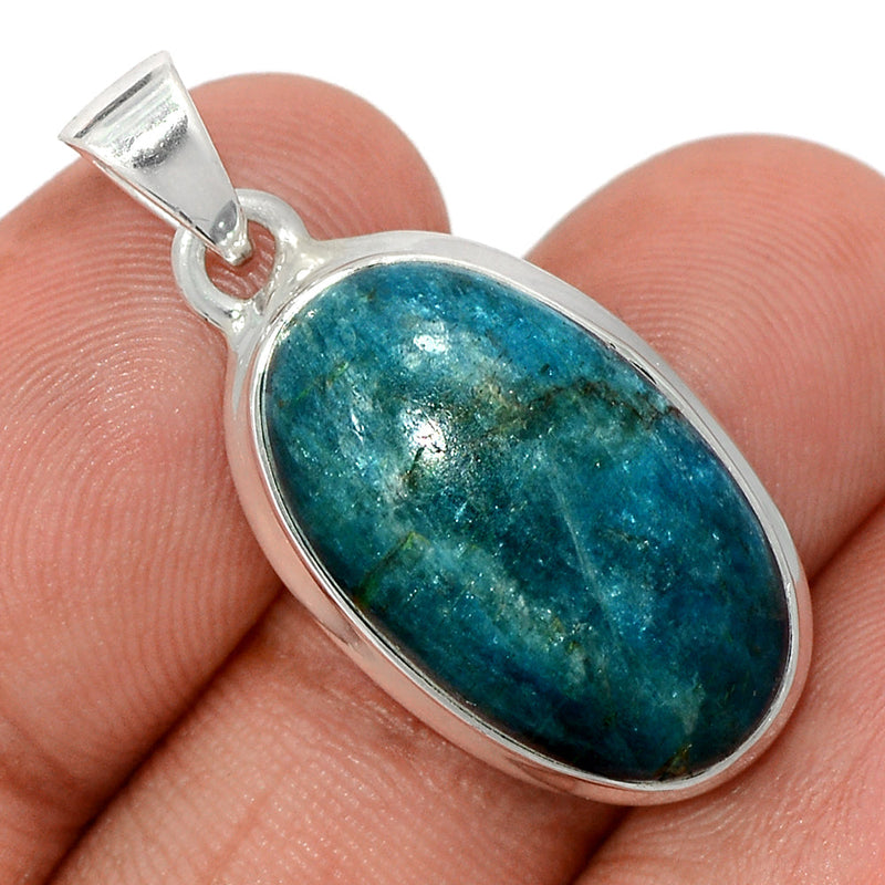 1.3" Neon Blue Apatite Cabochon Pendants - NACP662