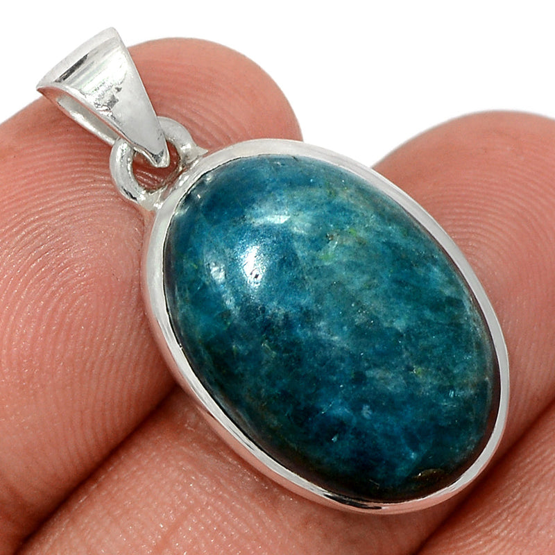 1.2" Neon Blue Apatite Cabochon Pendants - NACP680