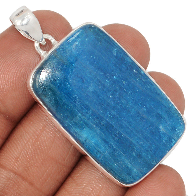 1.8" Neon Blue Apatite Cabochon Pendants - NACP693