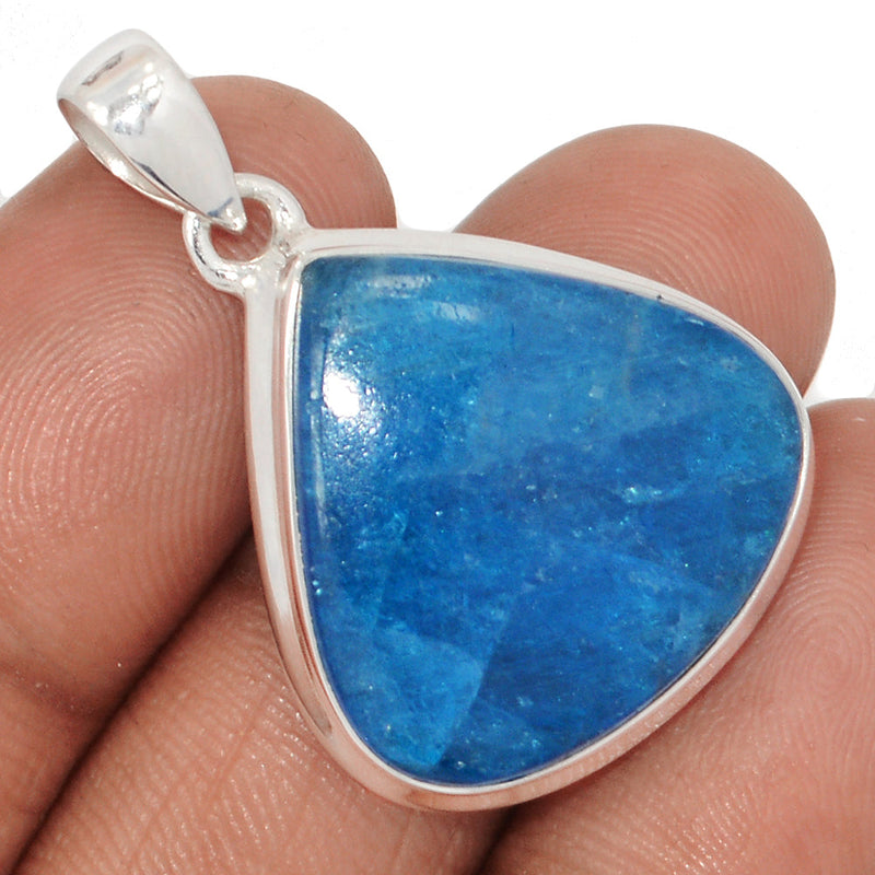 1.3" Neon Blue Apatite Cabochon Pendants - NACP697