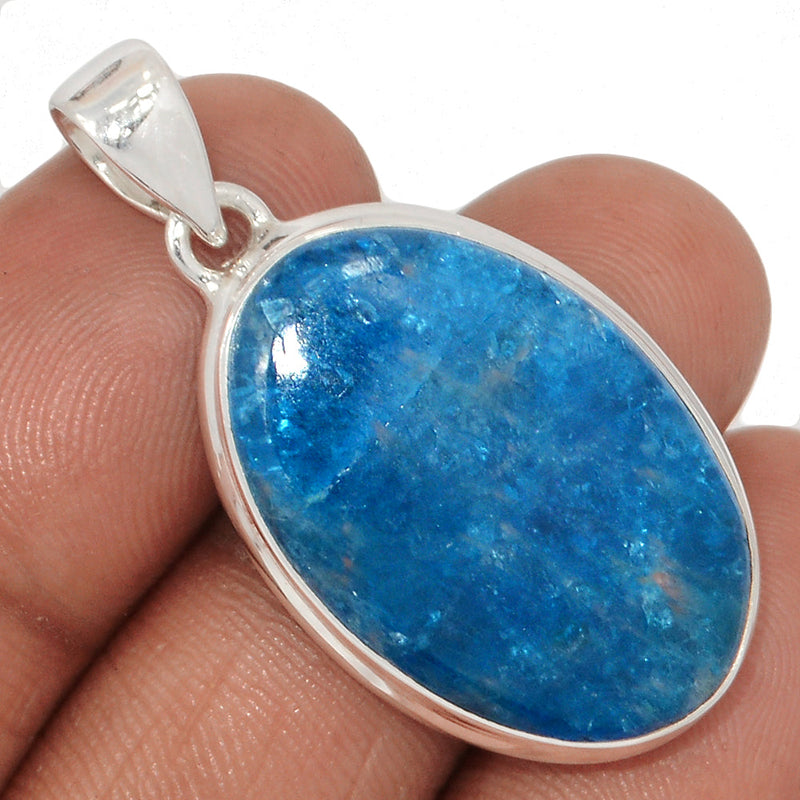 1.6" Neon Blue Apatite Cabochon Pendants - NACP704