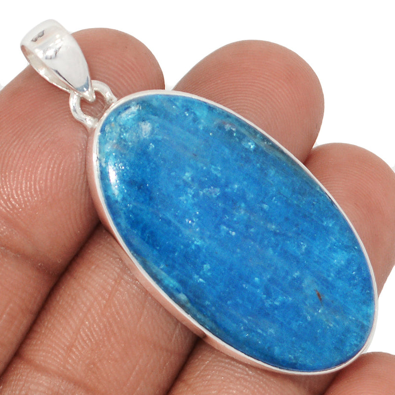 1.8" Neon Blue Apatite Cabochon Pendants - NACP709