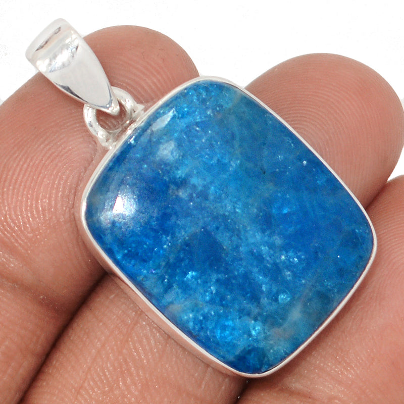 1.5" Neon Blue Apatite Cabochon Pendants - NACP712