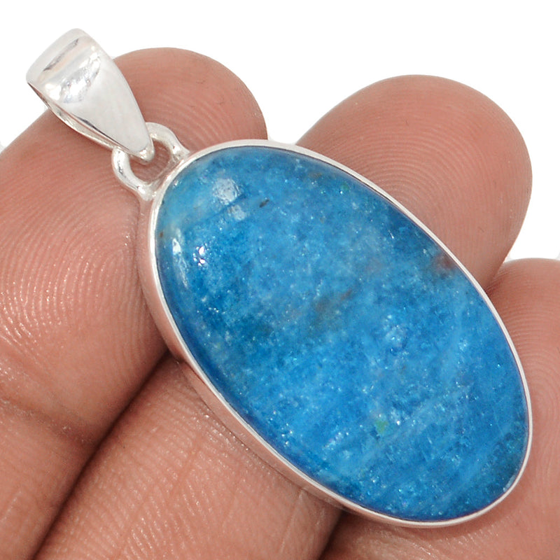 1.6" Neon Blue Apatite Cabochon Pendants - NACP717