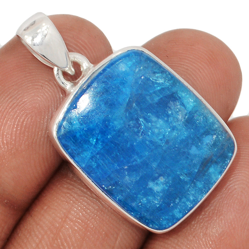 1.3" Neon Blue Apatite Cabochon Pendants - NACP720