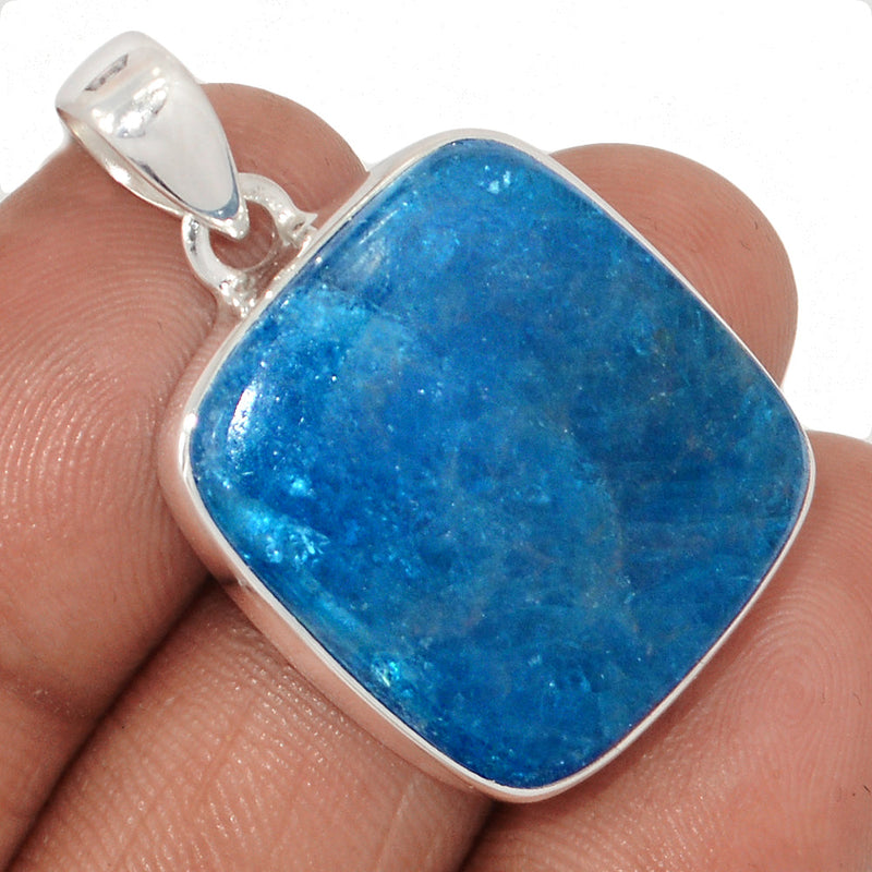 1.3" Neon Blue Apatite Cabochon Pendants - NACP723