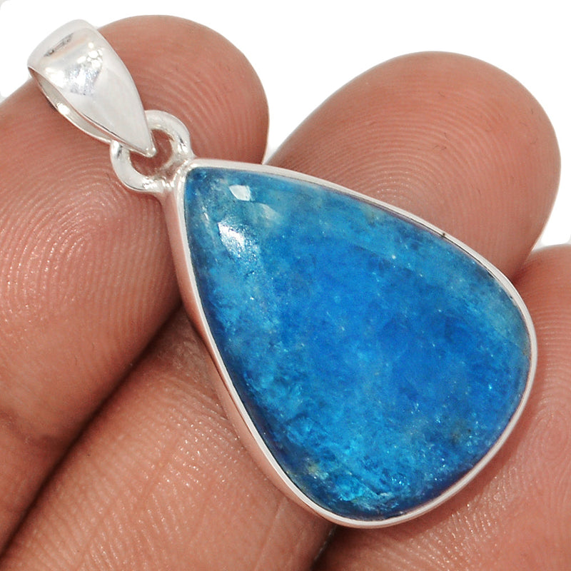 1.5" Neon Blue Apatite Cabochon Pendants - NACP724