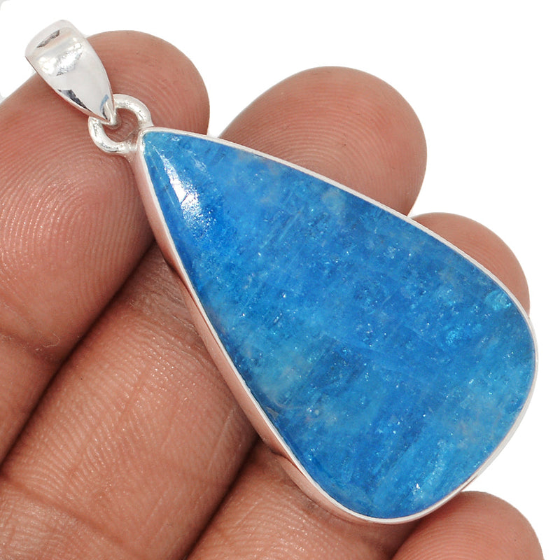 2" Neon Blue Apatite Cabochon Pendants - NACP726