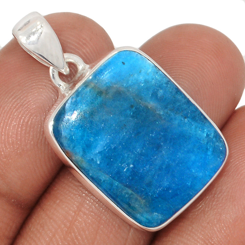 1.3" Neon Blue Apatite Cabochon Pendants - NACP727