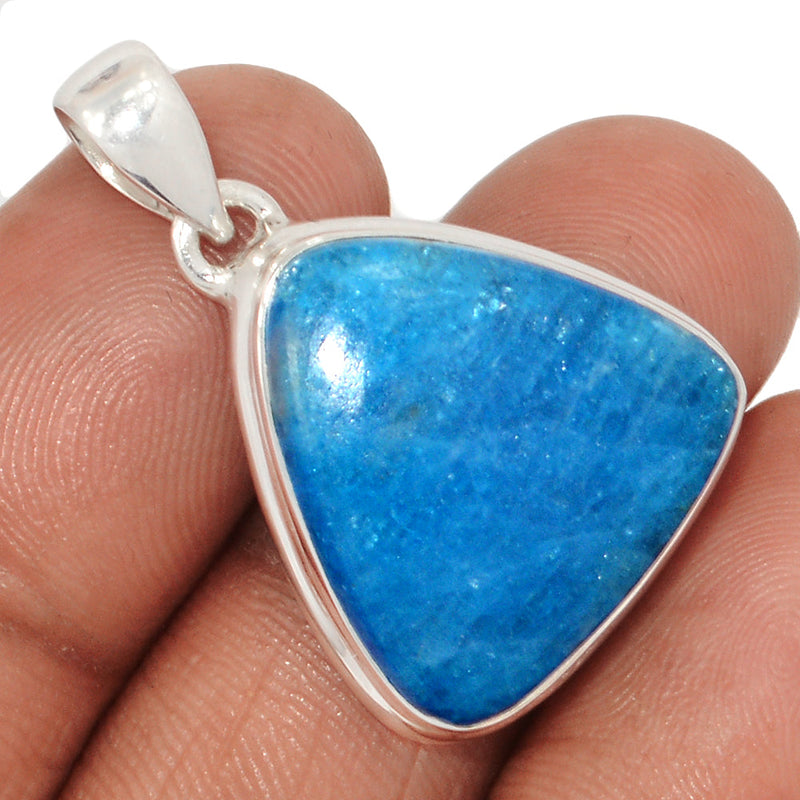 1.3" Neon Blue Apatite Cabochon Pendants - NACP728