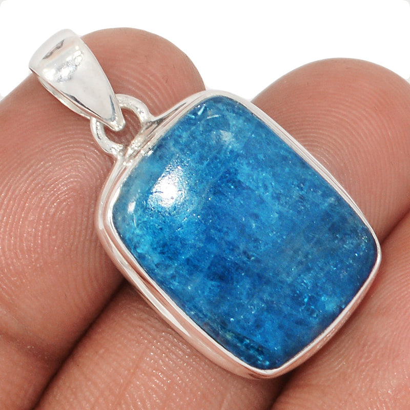 1.2" Neon Blue Apatite Cabochon Pendants - NACP730