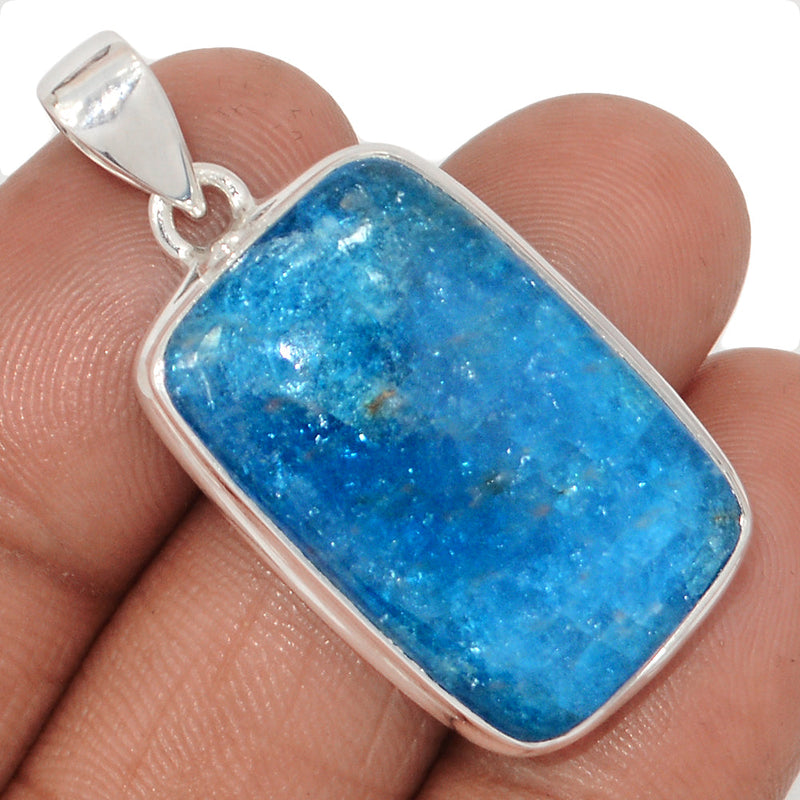 1.6" Neon Blue Apatite Cabochon Pendants - NACP731