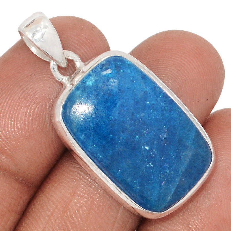 1.5" Neon Blue Apatite Cabochon Pendants - NACP739