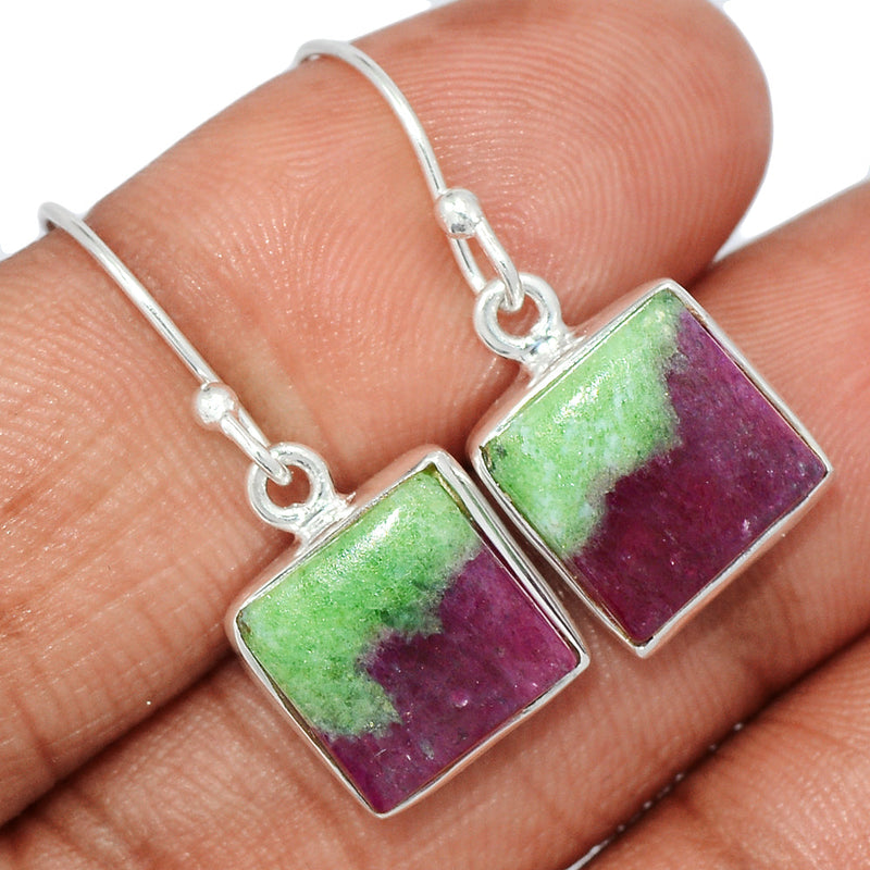 1.1" Ruby Zoisite Earrings - NARE58