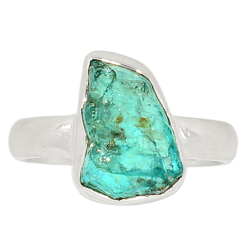 Neon Blue Apatite Rough Ring - NBAR844