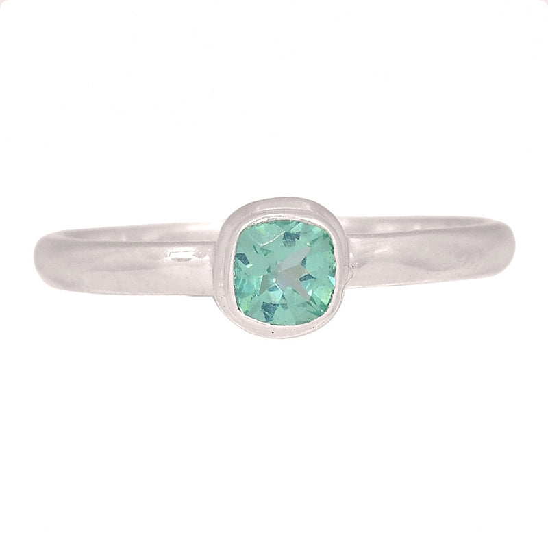 Neon Blue Apatite Faceted Ring - NBFR103