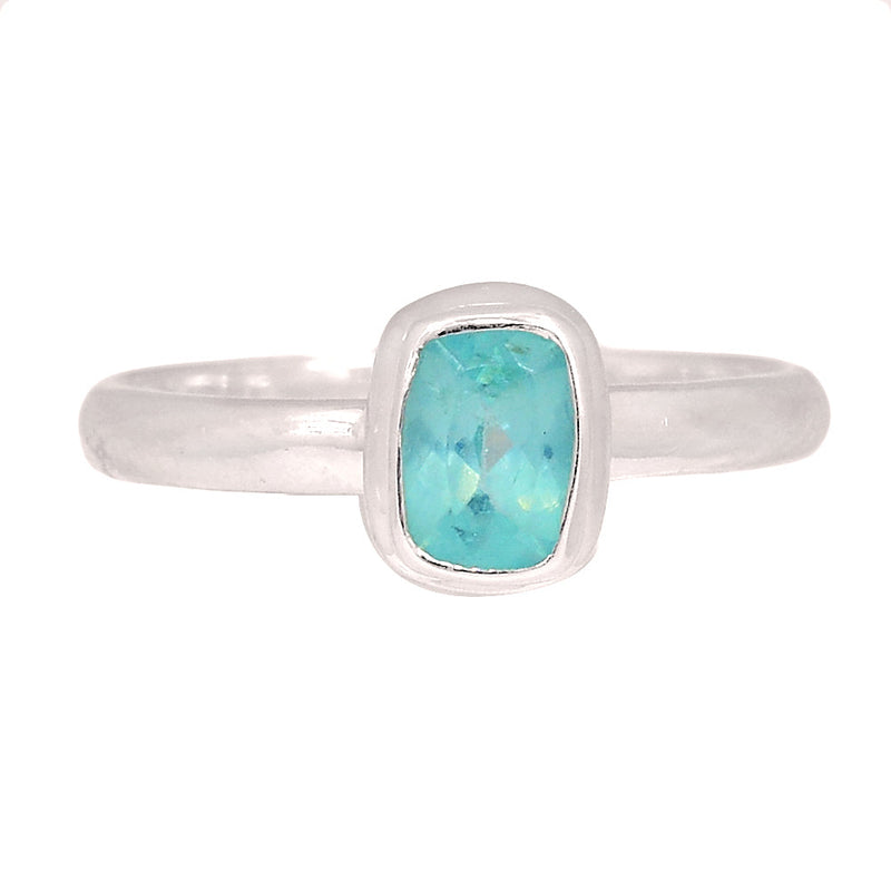 Neon Blue Apatite Faceted Ring - NBFR105