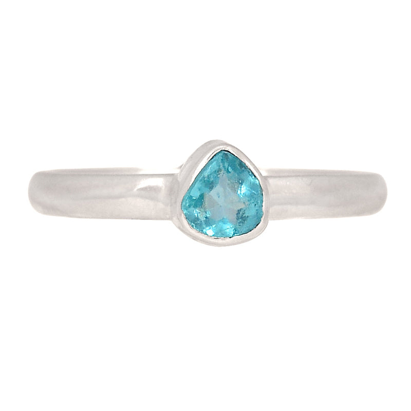 Neon Blue Apatite Faceted Ring - NBFR110