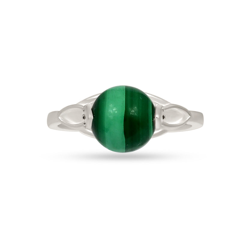 8*8 MM Round - Spin & Adjustable Ring - Malachite Ring - ND-R53ML Catalogue