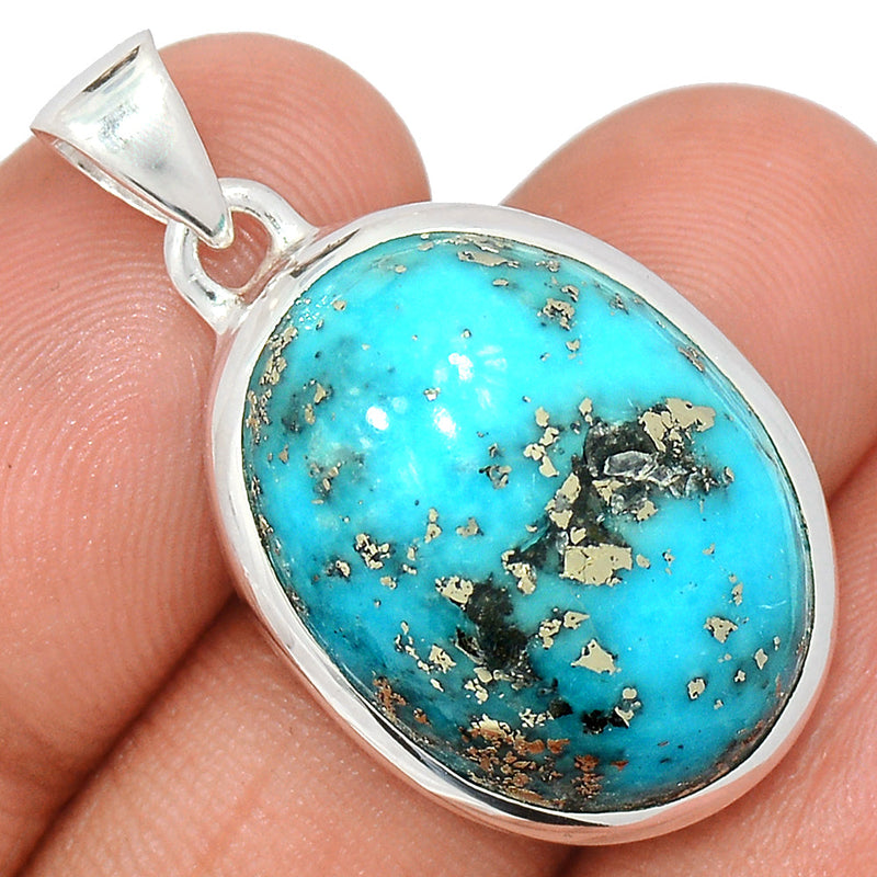 1.3" Nishapur Persian Turquoise Pendants - NITP675