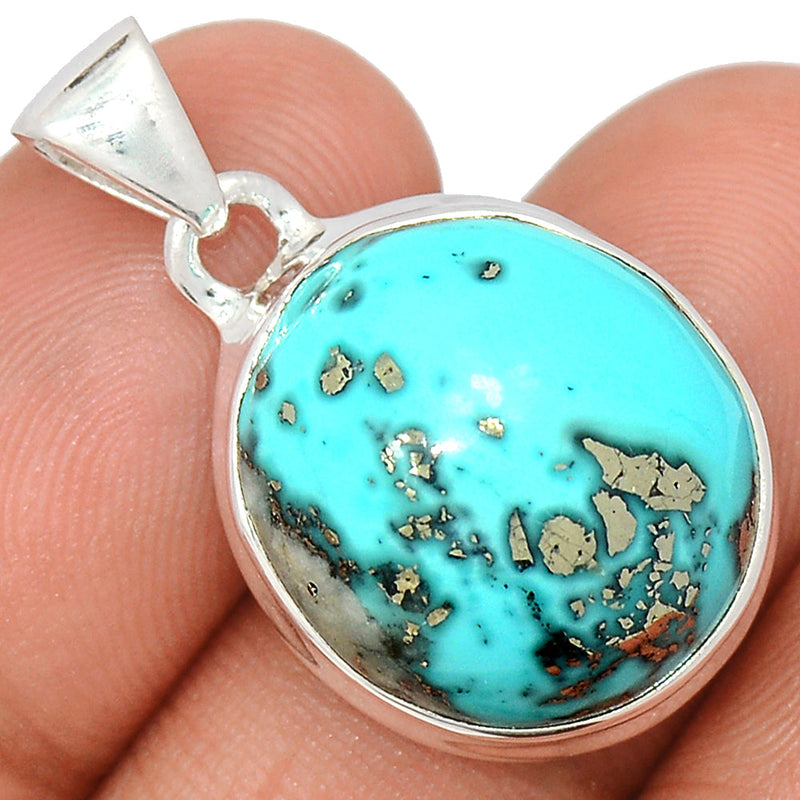 1.2" Nishapur Persian Turquoise Pendants - NITP681