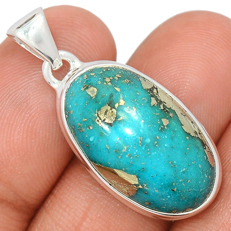 1.3" Nishapur Persian Turquoise Pendants - NITP682