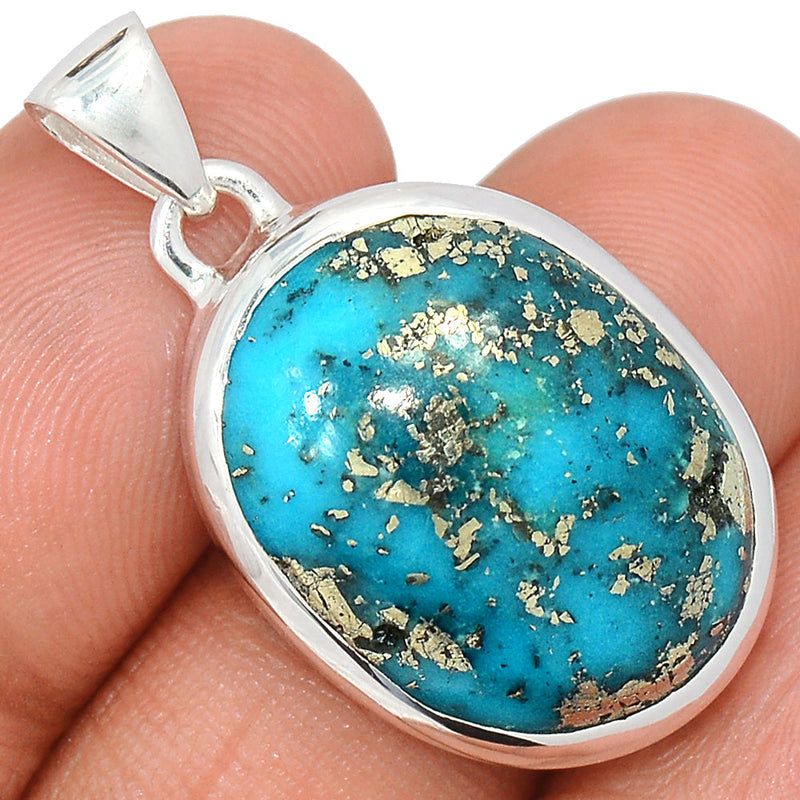 1.3" Nishapur Persian Turquoise Pendants - NITP684