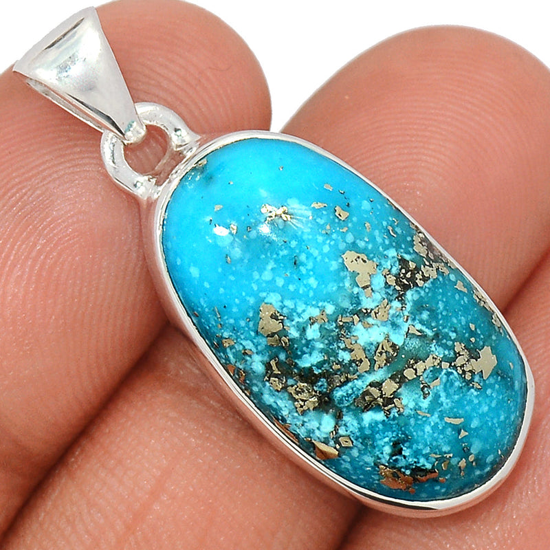 1.3" Nishapur Persian Turquoise Pendants - NITP694