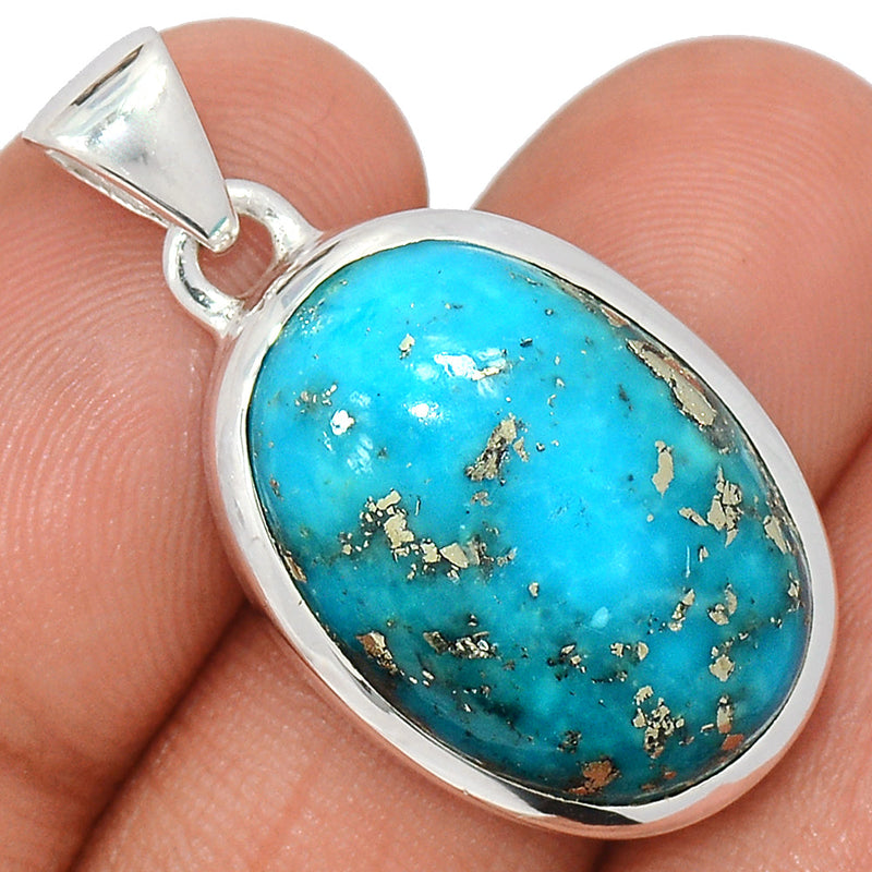 1.3" Nishapur Persian Turquoise Pendants - NITP696