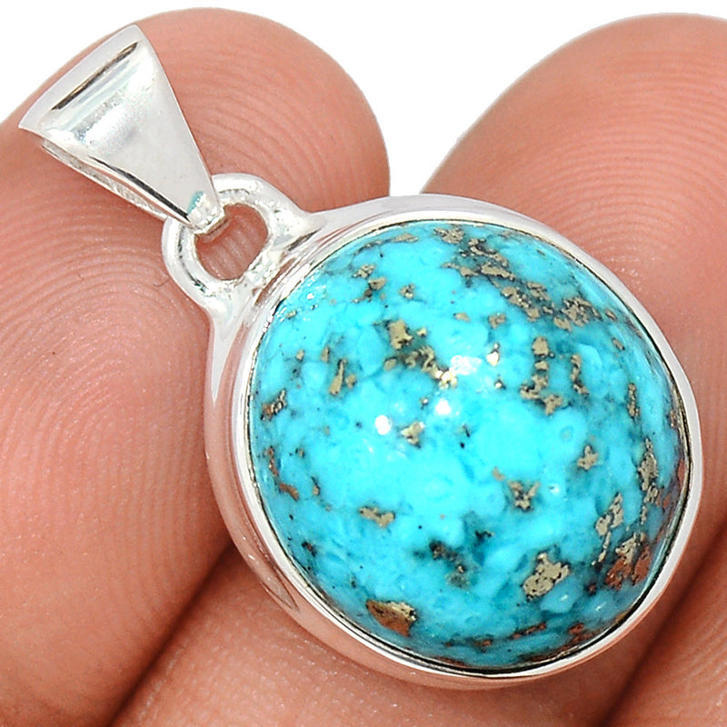 1.1" Nishapur Persian Turquoise Pendants - NITP723