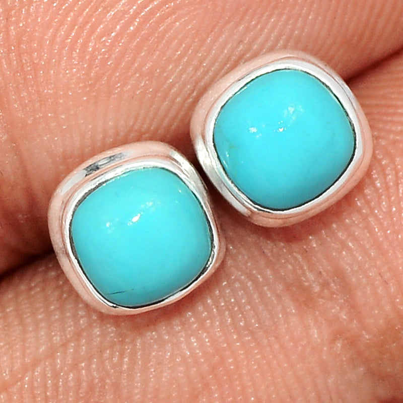 Natural Kingman Turquoise Studs - NKTS148