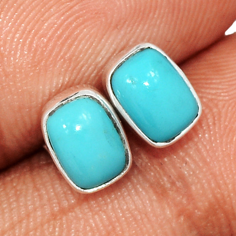 Natural Kingman Turquoise Studs - NKTS154