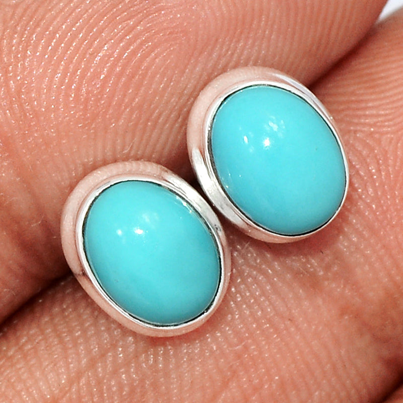 Natural Kingman Turquoise Studs - NKTS177