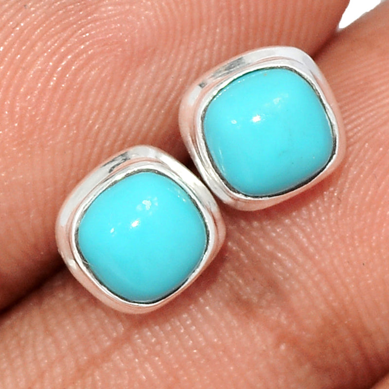 Natural Kingman Turquoise Studs - NKTS185