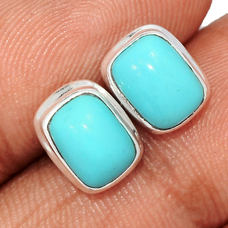 Natural Kingman Turquoise Studs - NKTS186