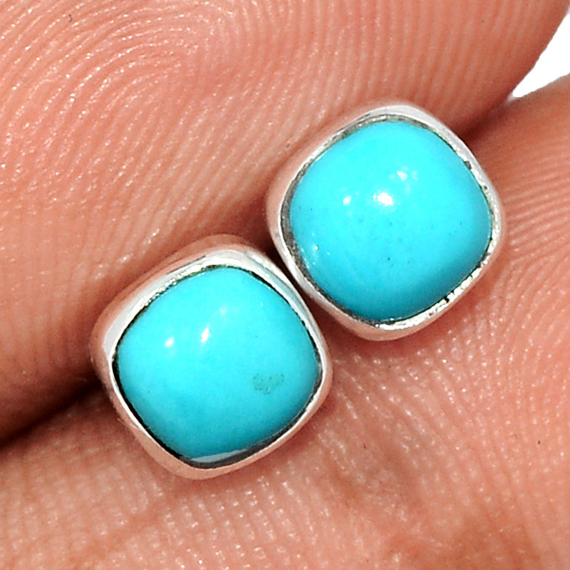 Natural Kingman Turquoise Studs - NKTS187