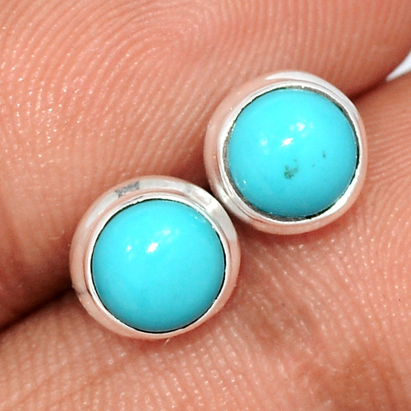 Natural Kingman Turquoise Studs - NKTS189