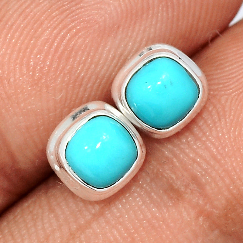 Natural Kingman Turquoise Studs - NKTS193