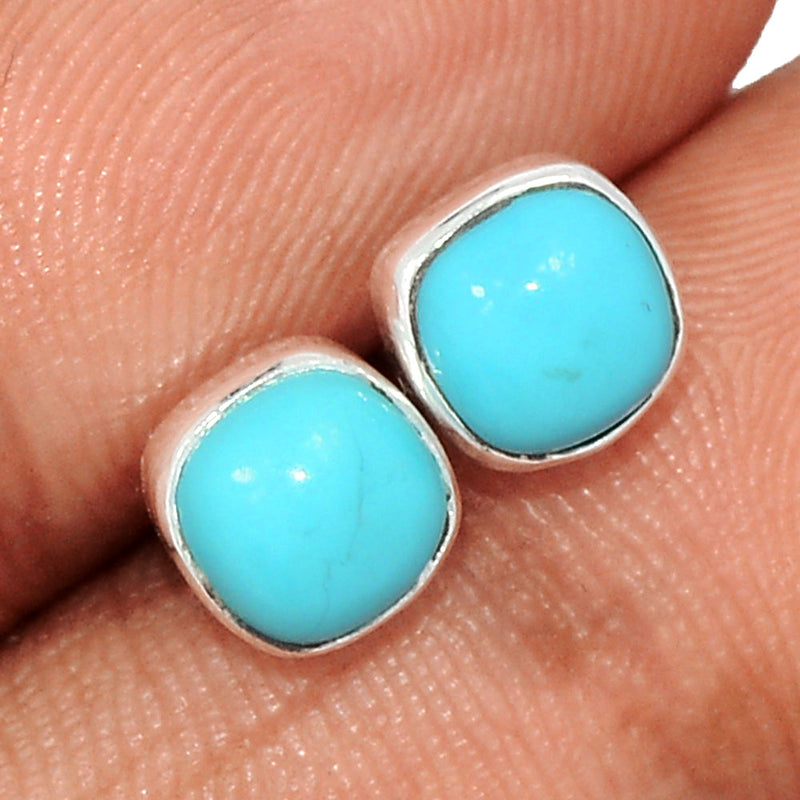 Natural Kingman Turquoise Studs - NKTS196