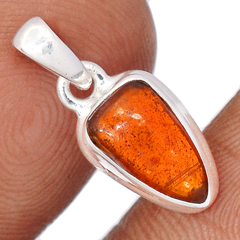 0.8" Orange Kyanite Cabochon Pendants - OKCP13