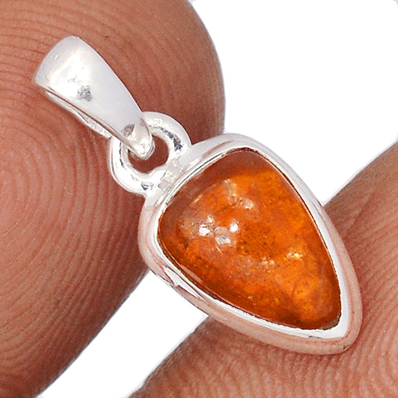 0.8" Orange Kyanite Cabochon Pendants - OKCP14