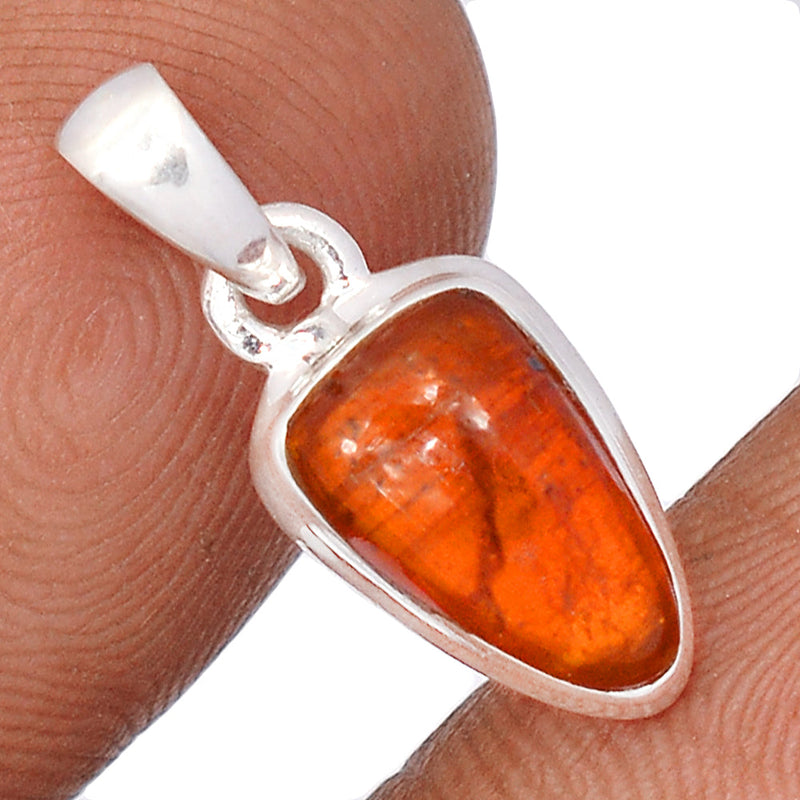 0.8" Orange Kyanite Cabochon Pendants - OKCP16