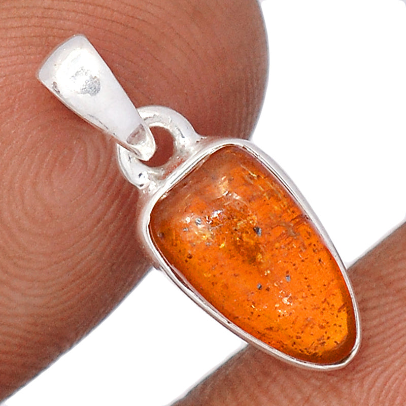 0.8" Orange Kyanite Cabochon Pendants - OKCP19