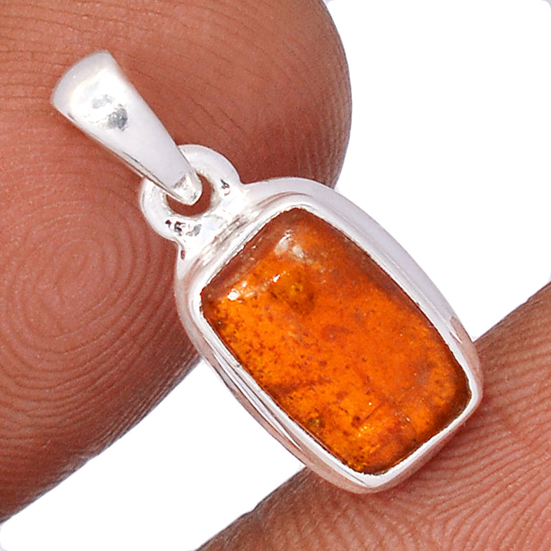 0.8" Orange Kyanite Cabochon Pendants - OKCP1