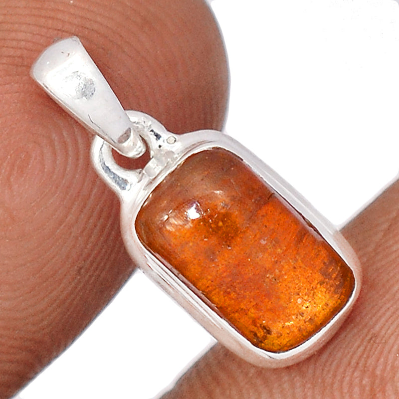 0.8" Orange Kyanite Cabochon Pendants - OKCP21