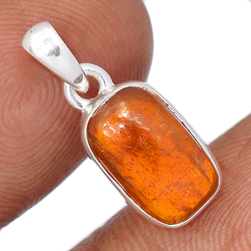 0.8" Orange Kyanite Cabochon Pendants - OKCP24